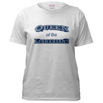 Queen of the librarians t-shirt