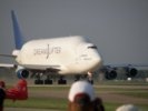 Boeing 747 Dreamlifter on takeoff run