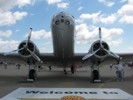Front view of DC-2 airliner