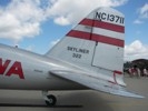 Tail of DC-2 airliner